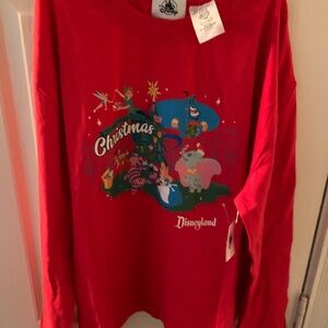 Womens Disneyland Christmas Long sleeve Tshirt size medium new